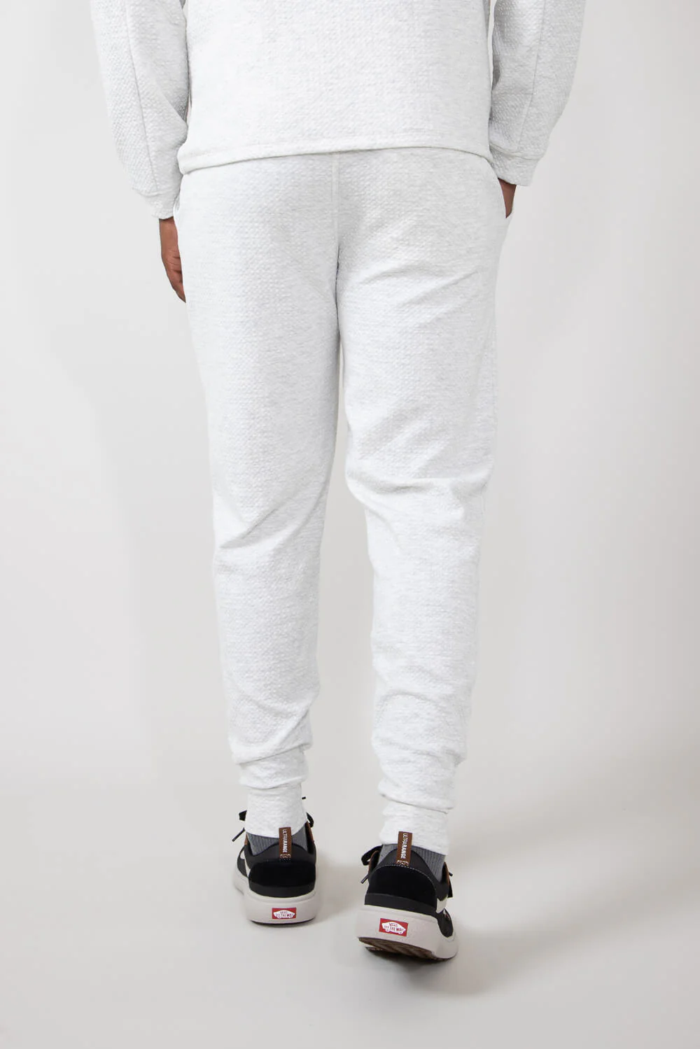 1897 Active Diamond Stretch Joggers for Men in Oatmeal | MP922-OATMEAL - Image 6