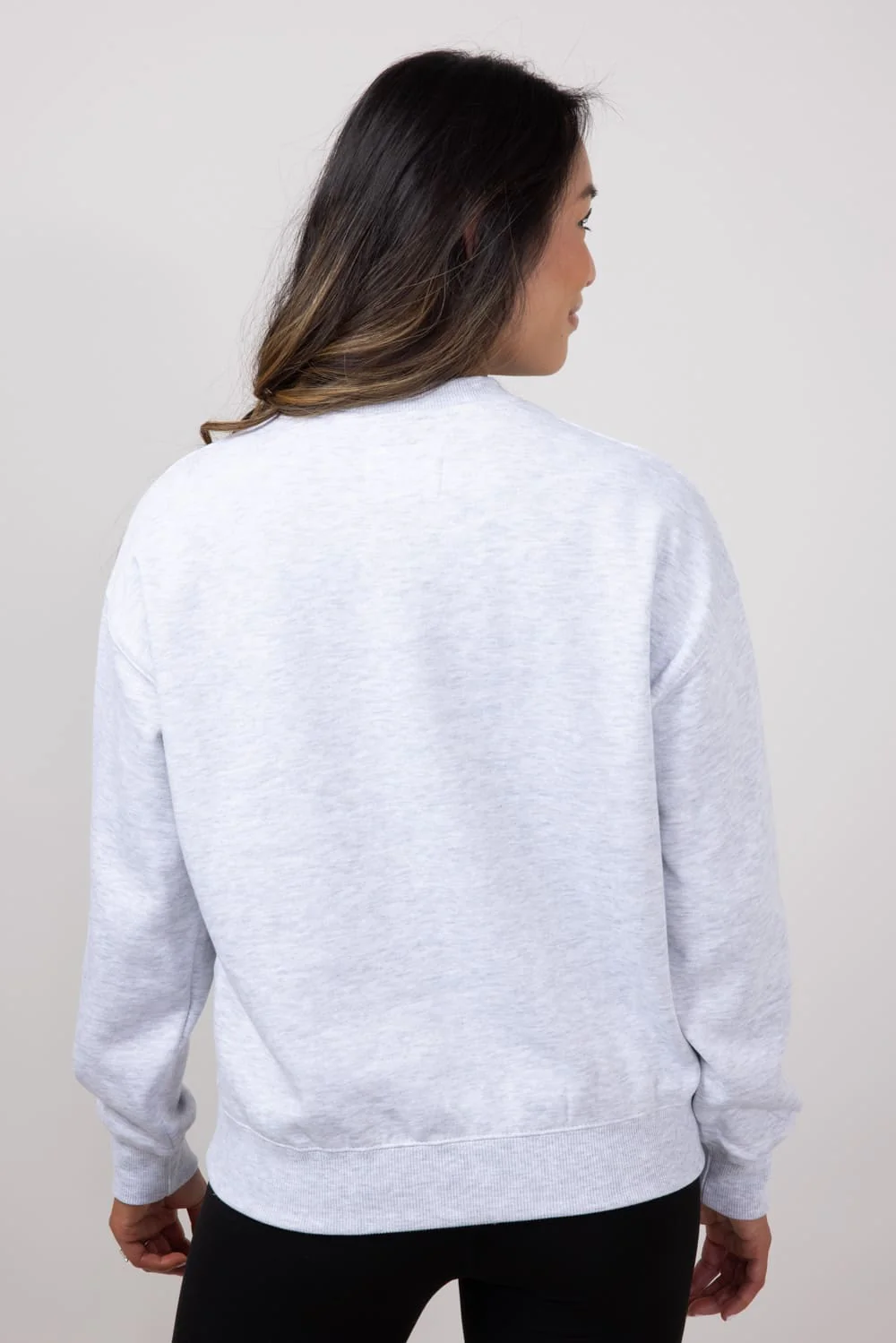 1897 Active Chenille Patch Local Crewneck for Women in Ice Grey | GT813-ICEGREY - Image 3