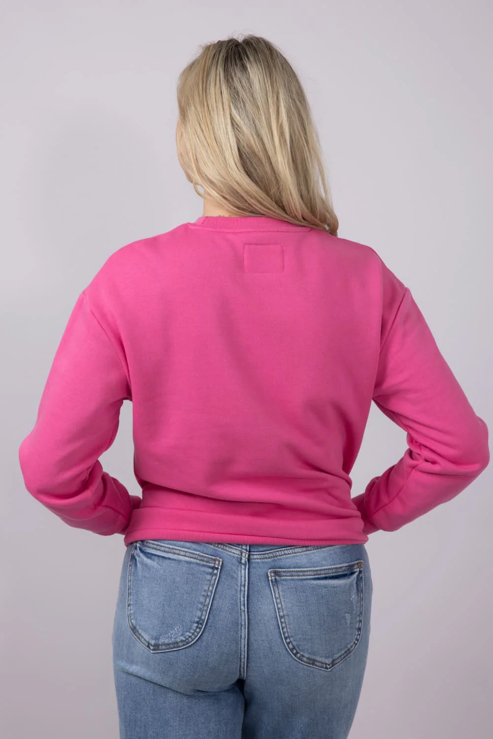 1897 Active Embroidered Wifey Sweatshirt for Women in Pink | XXXGT078-BUBBLEGUM - Image 4