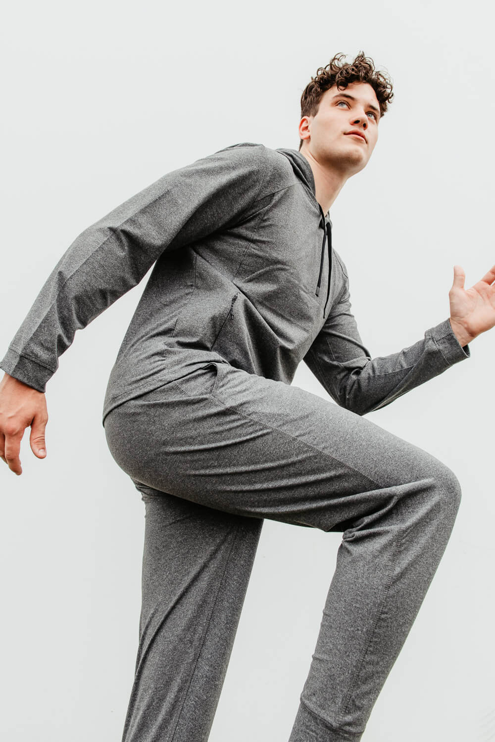 1897 Active Every Day Performance Joggers for Men in Charcoal | MP850-CHARCOALHEATHER - Image 3