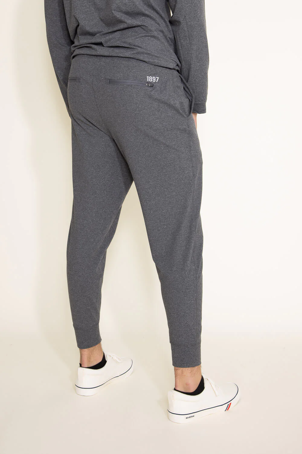 1897 Active Every Day Performance Joggers for Men in Charcoal | MP850-CHARCOALHEATHER - Image 5