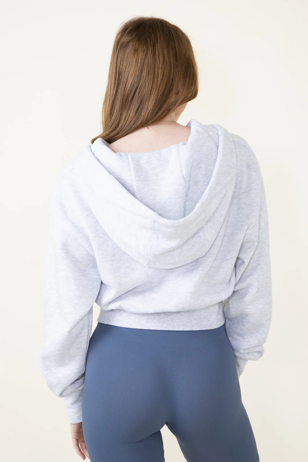 1897 Active Full Zip Fleece Hoodie for Women in Ice Grey | JK227-ICEGREY - Image 2
