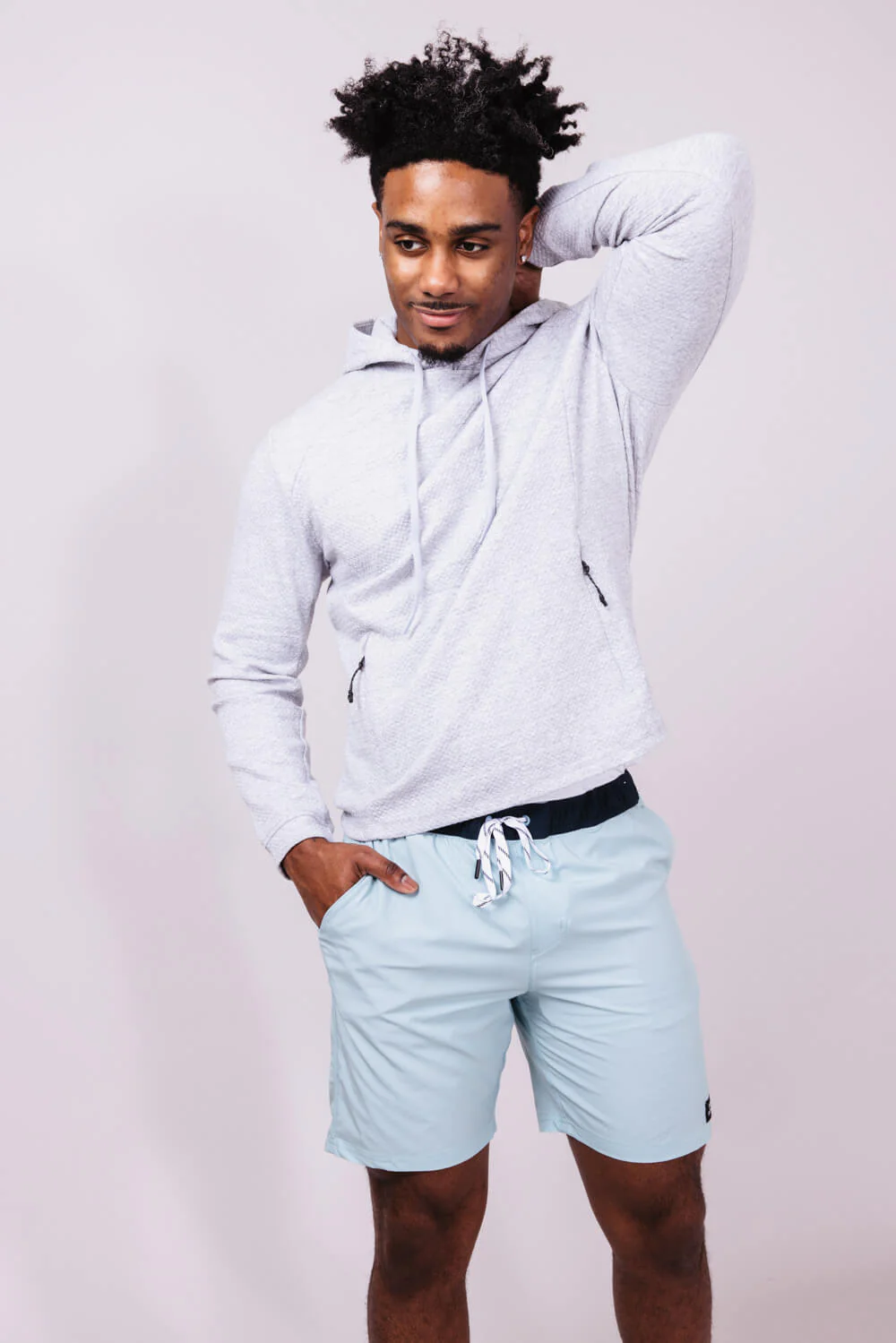 1897 Active Levitate Shorts for Men in Light Blue | STEW26-LIGHT BLUE - Image 3