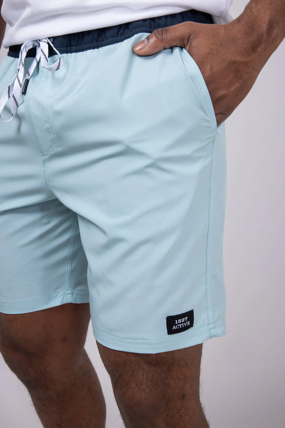 1897 Active Levitate Shorts for Men in Light Blue | STEW26-LIGHT BLUE - Image 5
