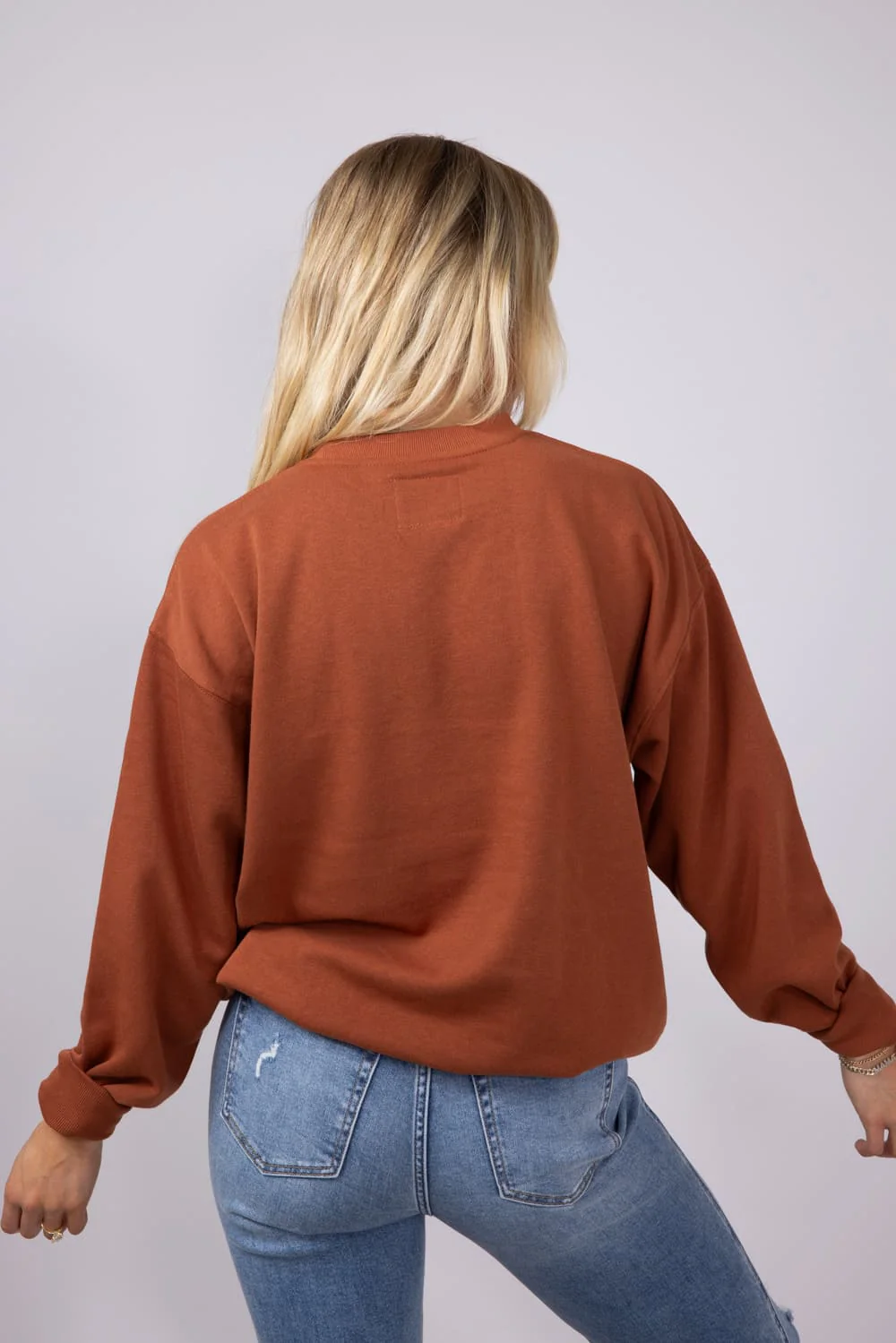 1897 Active Midwest Sweatshirt for Women in Rust | GT852-RUST - Image 3