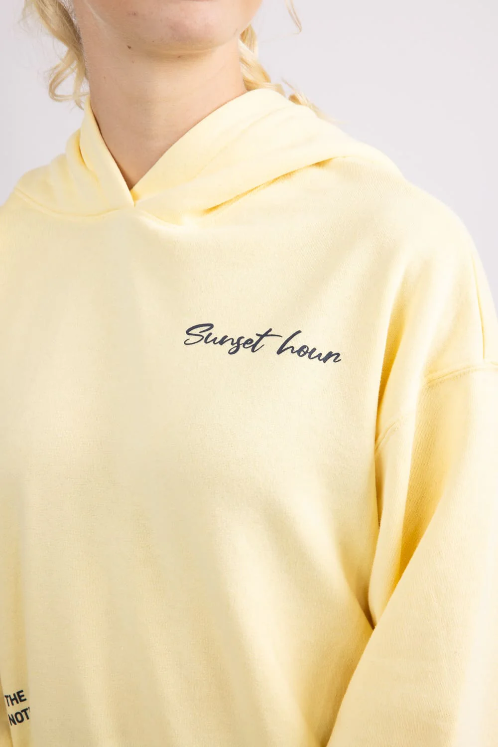 1897 Active Sunset Hour Hoodie for Women in Butter Yellow | JU1918-LTYELLOW - Image 3