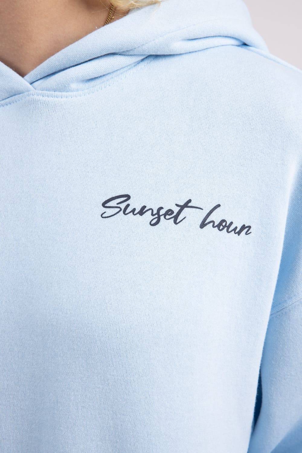 1897 Active Sunset Hour Hoodie for Women in Light Blue | JU1918-BLUE - Image 5