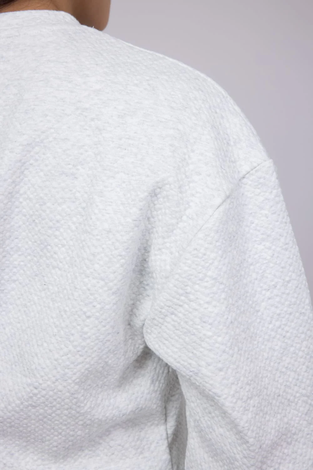1897 Active Honeycomb Stretch Sweatshirt for Women in Oatmeal | T103-OATMEAL - Image 3