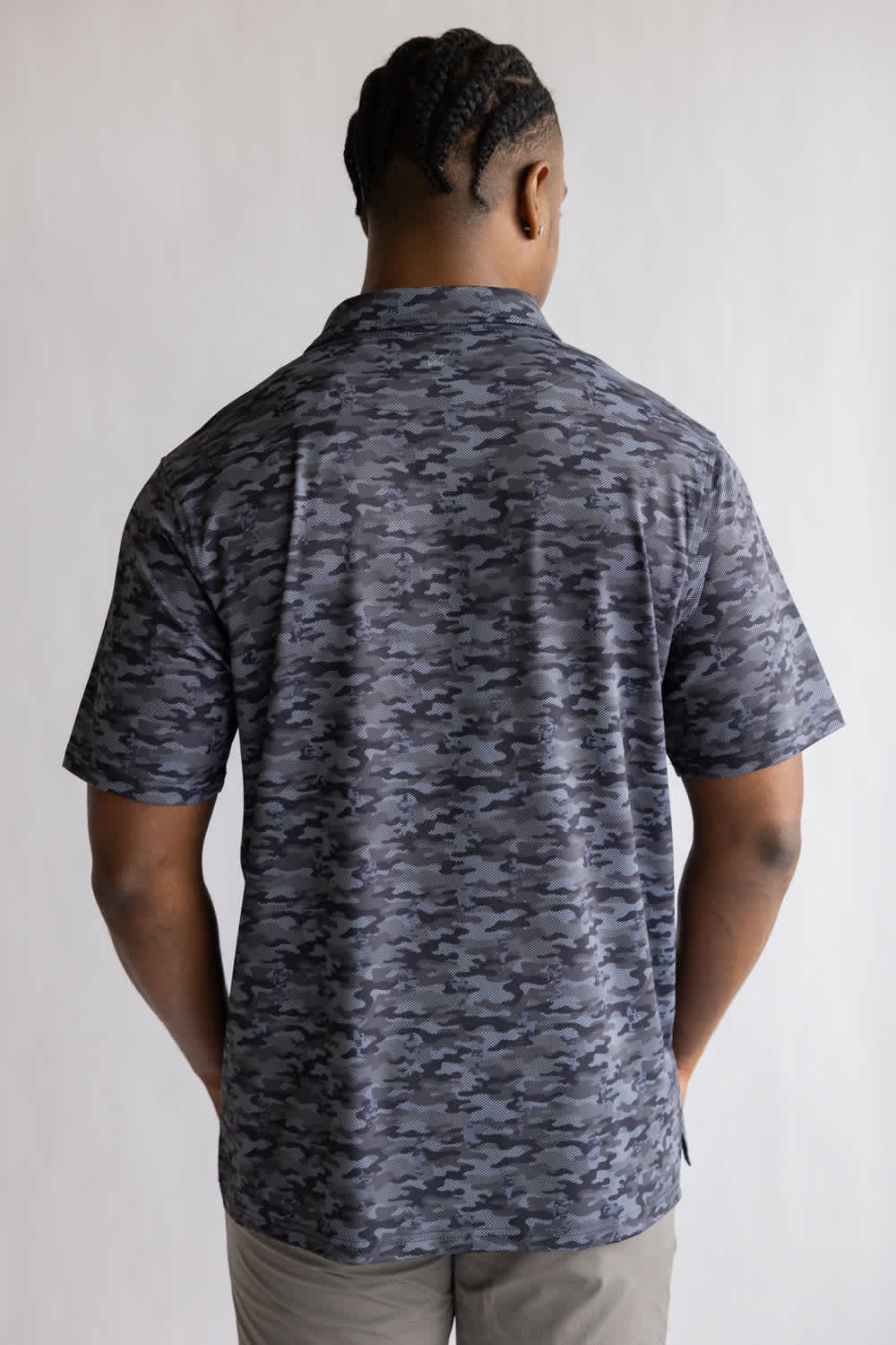 1897 Legends Camo Polo for Men in Black | FGM209-BLACK - Image 6