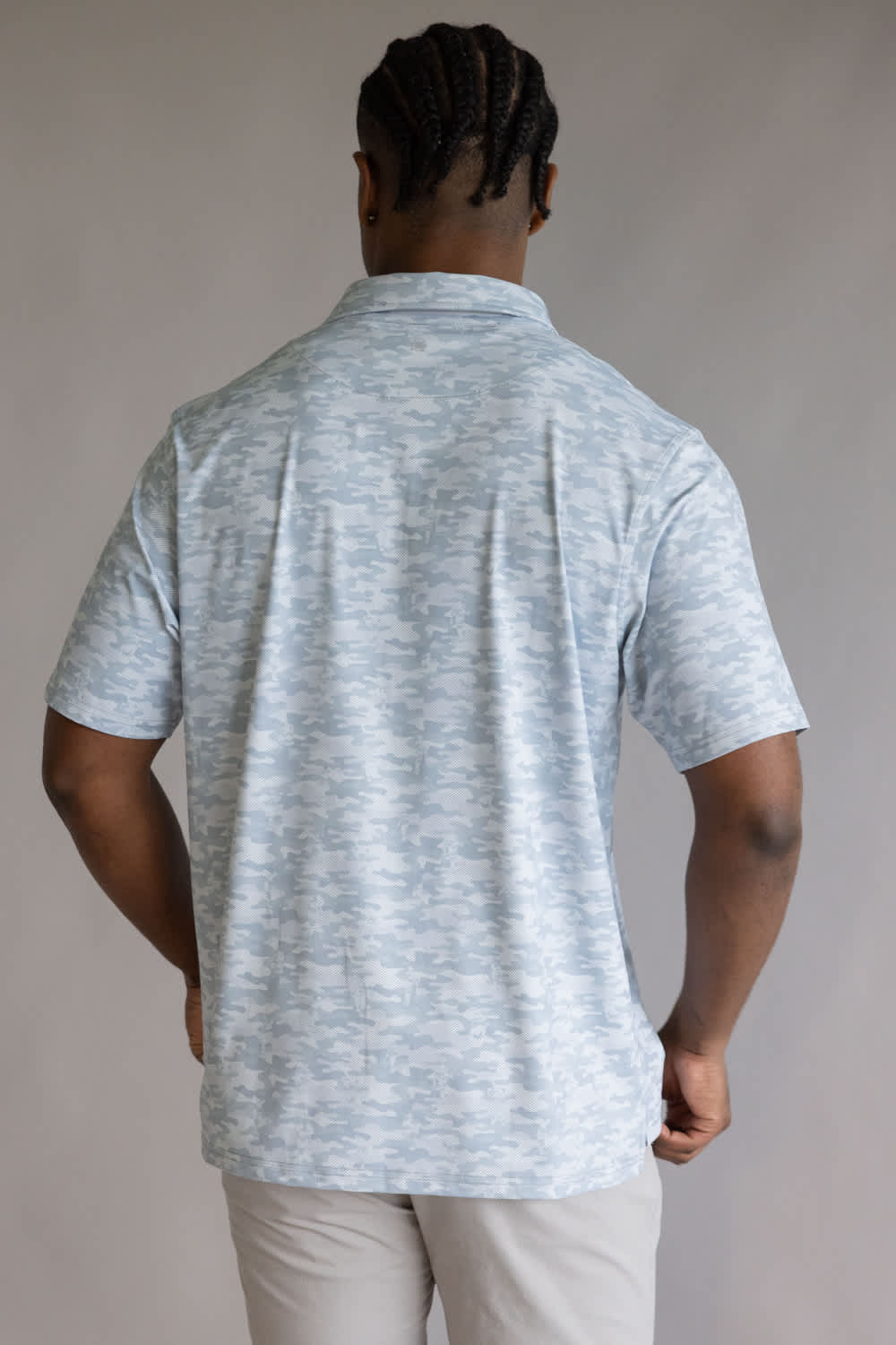 1897 Legends Camo Polo for Men in Grey | FGM209-GREY - Image 5