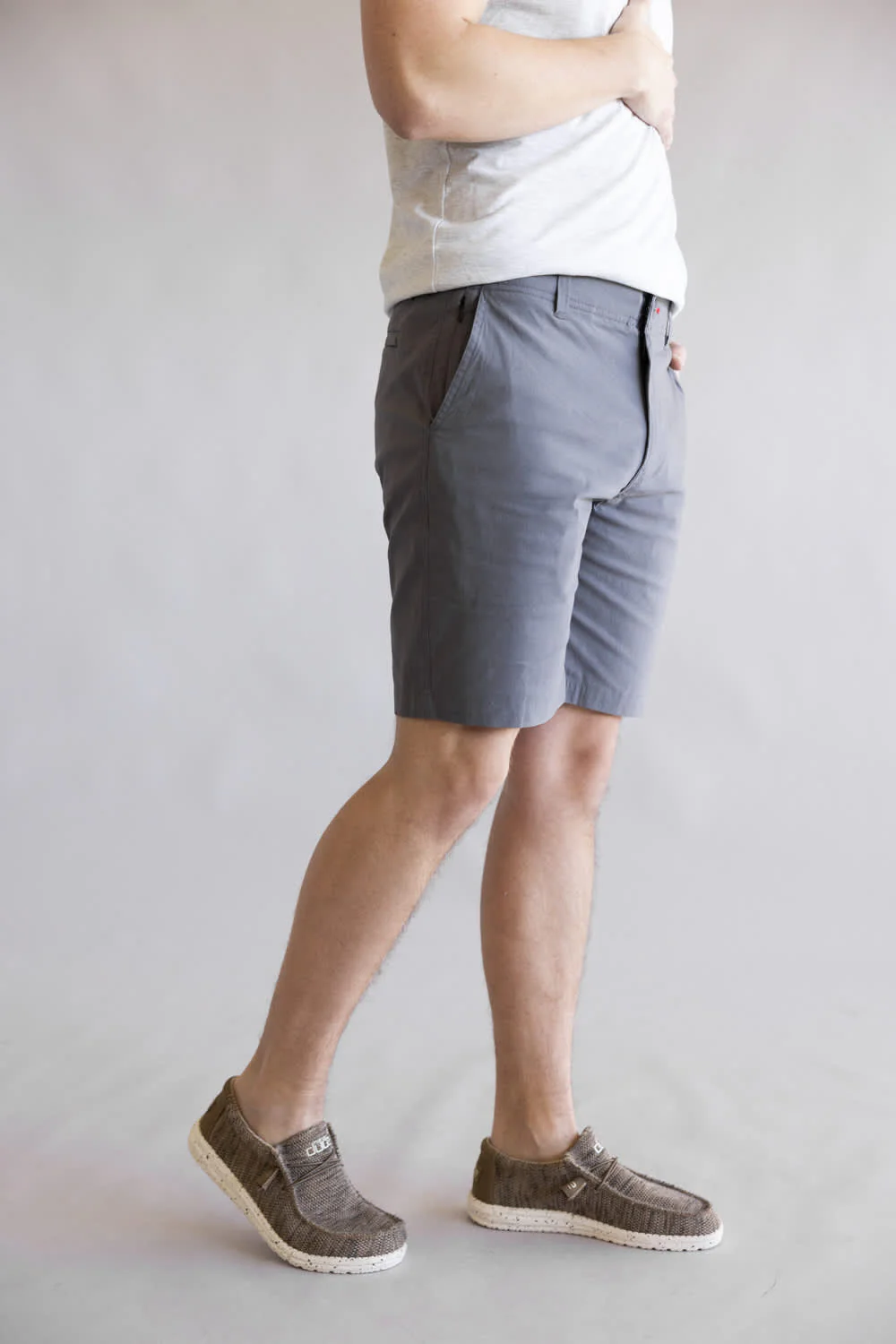 1897 Legends Freedom Shorts for Men in Magnet | GS35408-MAGNET - Image 3