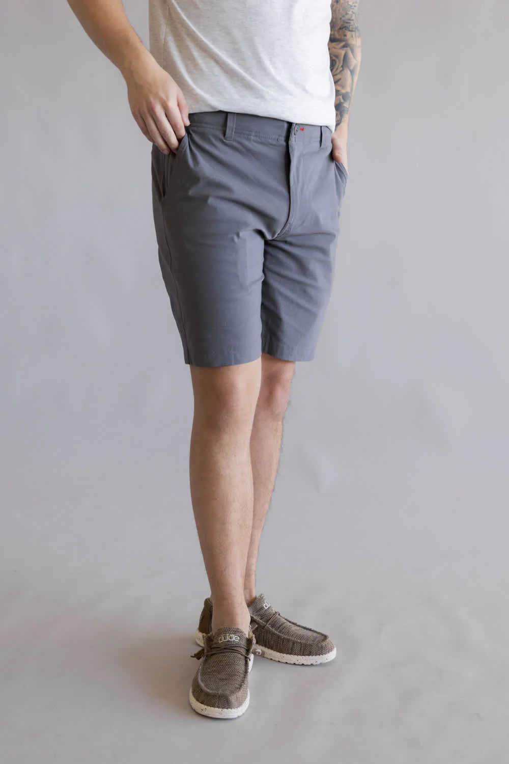 1897 Legends Freedom Shorts for Men in Magnet | GS35408-MAGNET - Image 4