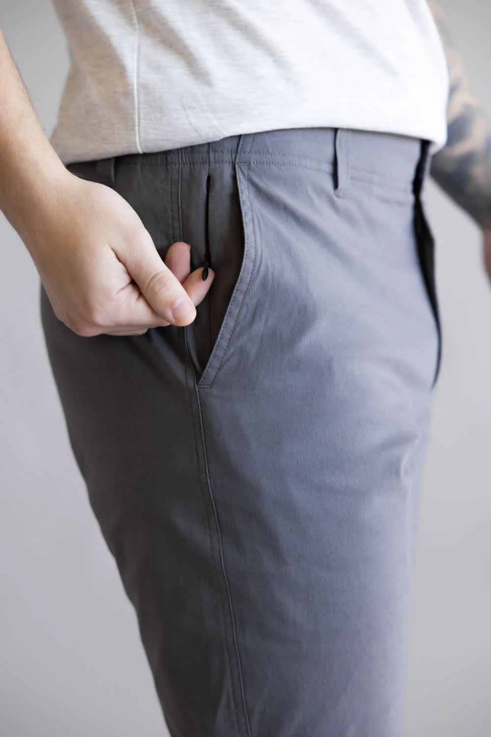 1897 Legends Freedom Shorts for Men in Magnet | GS35408-MAGNET - Image 5