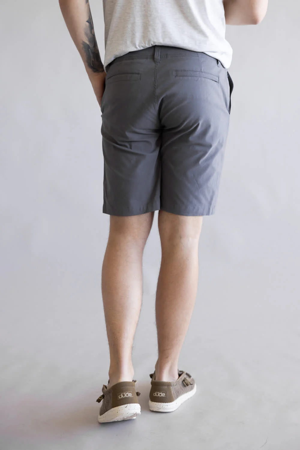 1897 Legends Freedom Shorts for Men in Magnet | GS35408-MAGNET - Image 6