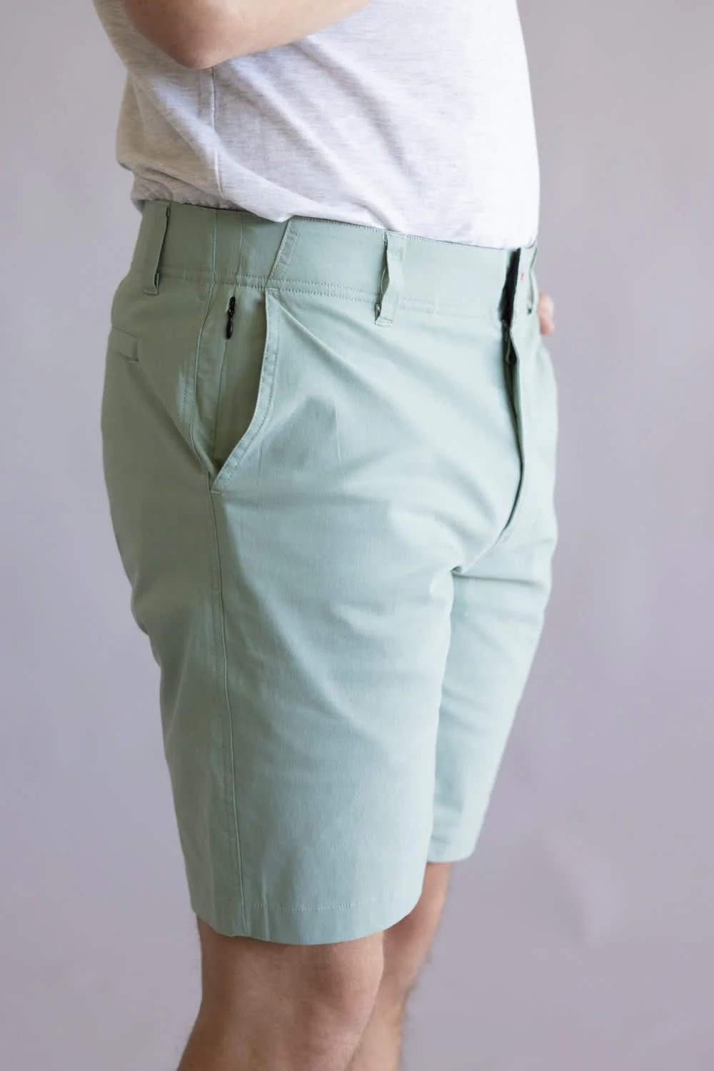 1897 Legends Freedom Shorts for Men in Pale Green | GS35408-PALEGREEN - Image 3