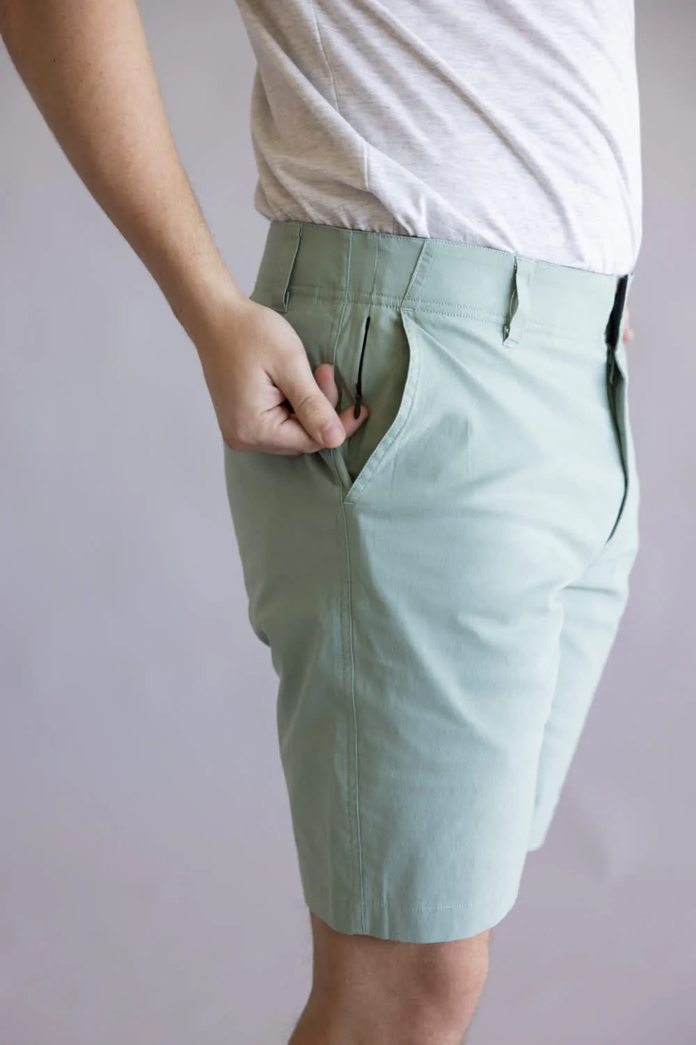 1897 Legends Freedom Shorts for Men in Pale Green | GS35408-PALEGREEN - Image 5