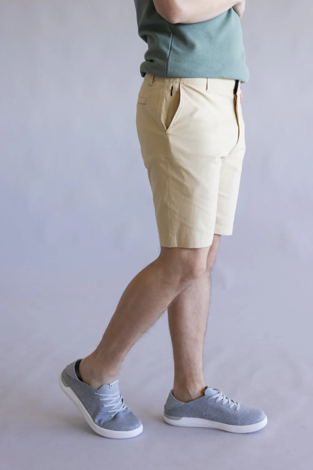 1897 Legends Freedom Shorts for Men in Pale Khaki | GS35408-PALEKHAKI - Image 3