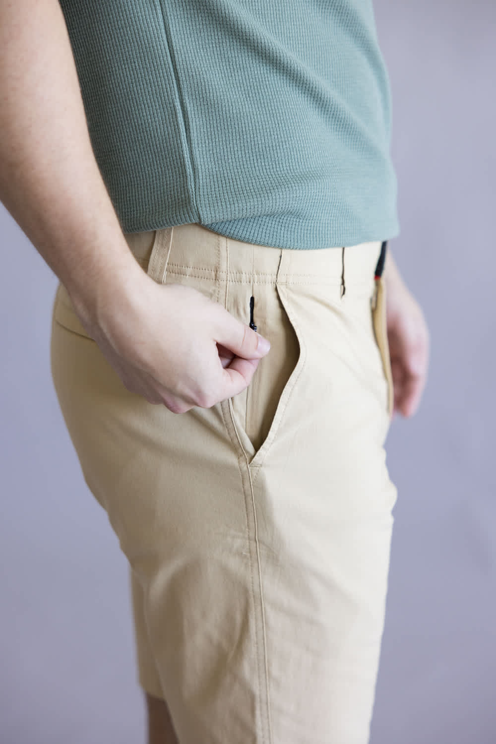 1897 Legends Freedom Shorts for Men in Pale Khaki | GS35408-PALEKHAKI - Image 5