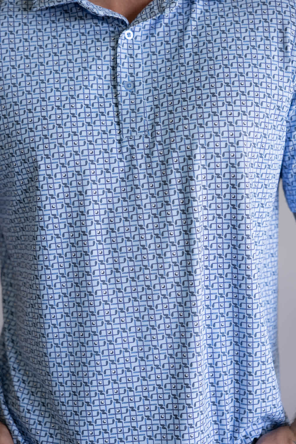 1897 Legends Golf Clubs Polo for Men in Blue | FGM212-BLUE - Image 3