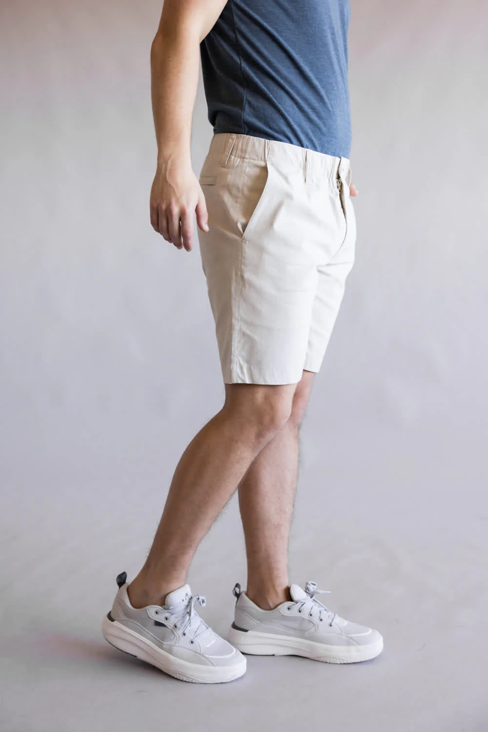 1897 Legends Pull On 8” Shorts for Men in Pelican | GS345A08-PELICAN - Image 4