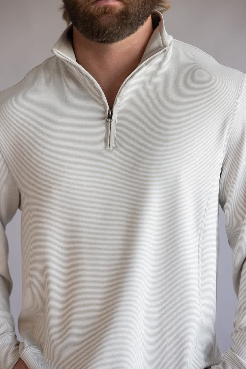 1897 Legends Quarter Zip Pullover for Men in Tan | FGM200-TAN - Image 2