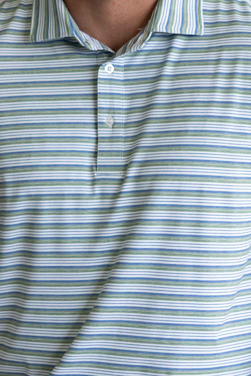 1897 Legends Striped Polo for Men in Green Blue | FGM203-GRN/BLUE - Image 3