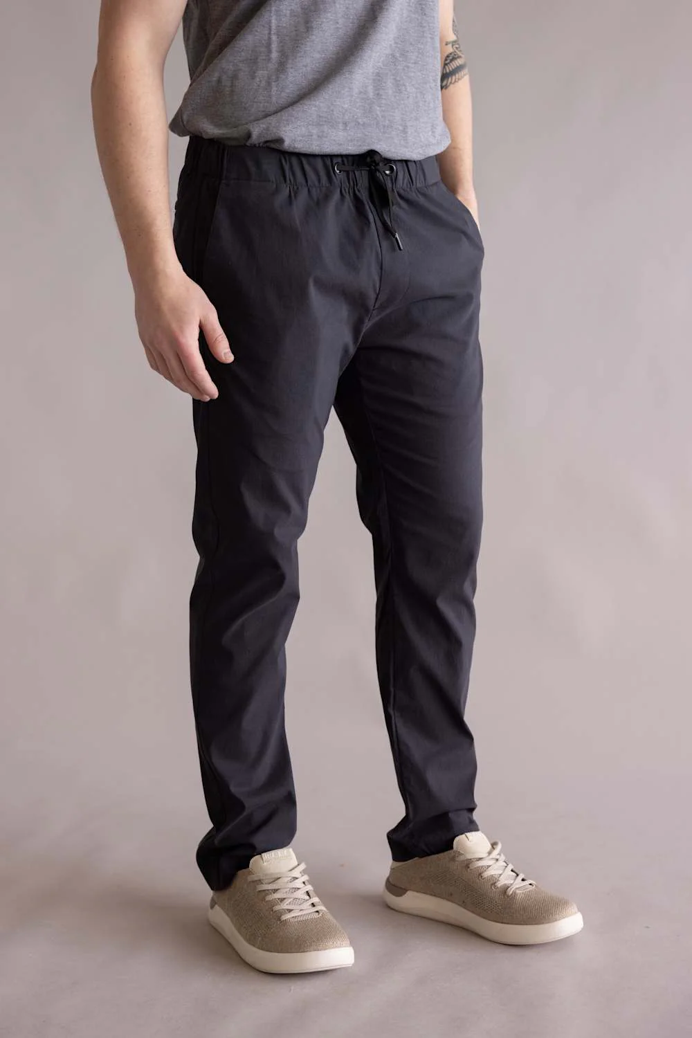 1897 Legends Tech Jogger Pants for Men in Tap Shoe Black | GP35608-TAPSHOEBLACK - Image 2