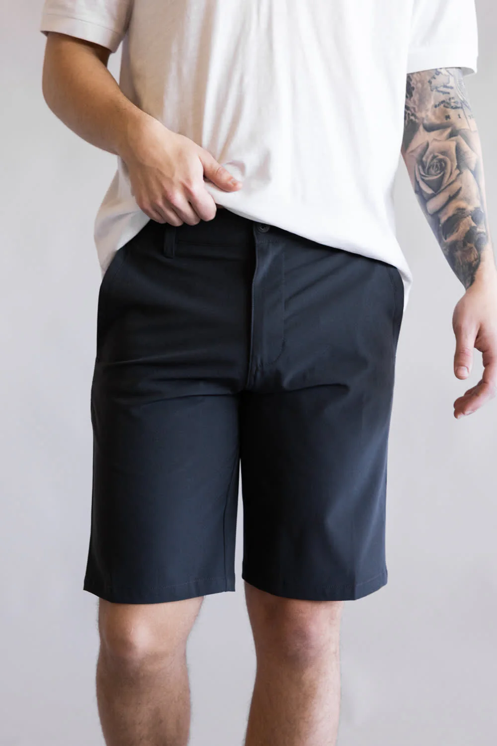 1897 Original Hybrid 9” Shorts for Men in Charcoal | XU9820-GL CHARCOAL - Image 2