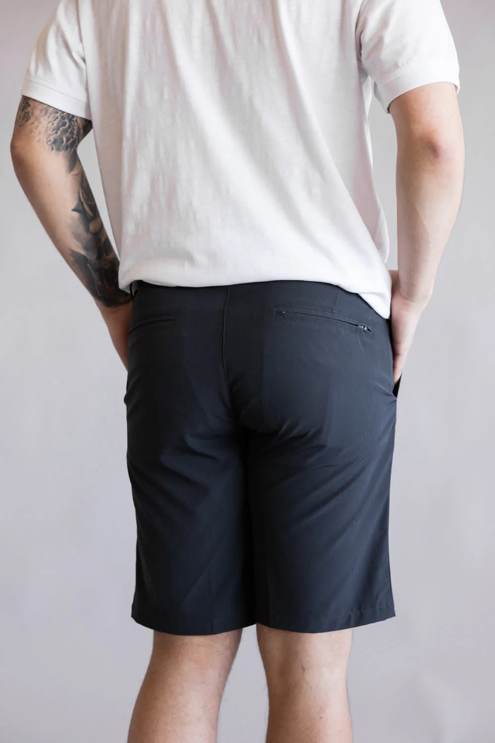 1897 Original Hybrid 9” Shorts for Men in Charcoal | XU9820-GL CHARCOAL - Image 3