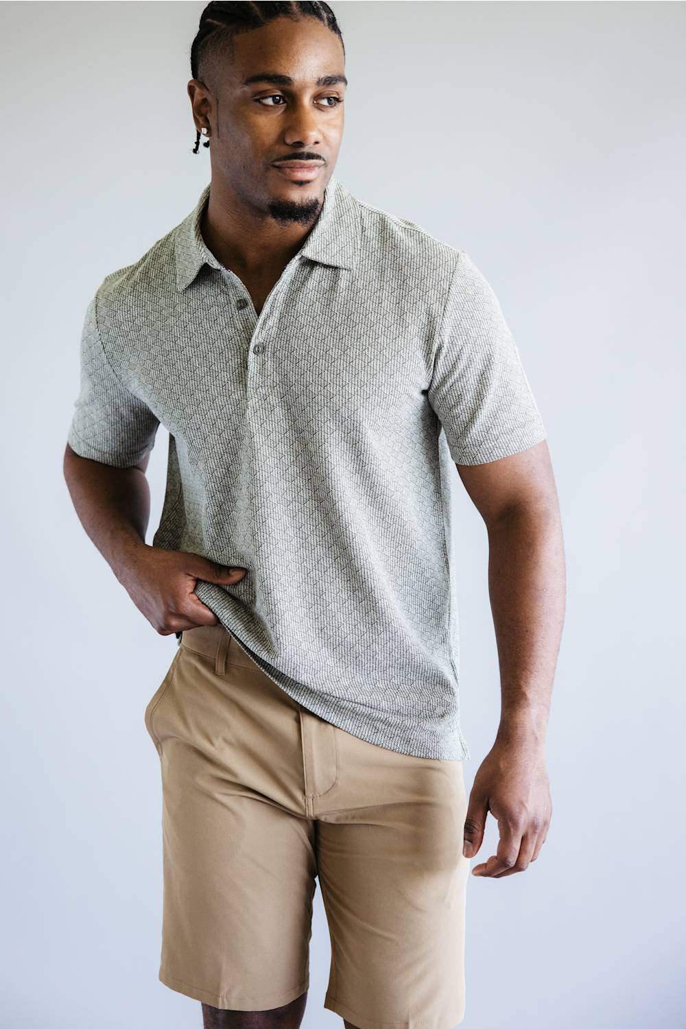 1897 Original Hybrid 9” Shorts for Men in Khaki | XU9820-GL KHAKI - Image 2
