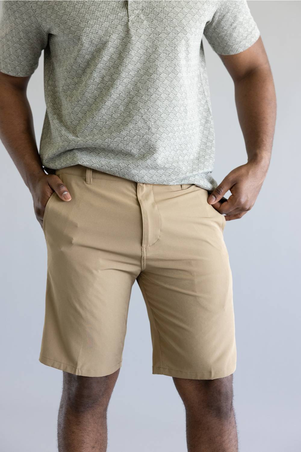 1897 Original Hybrid 9” Shorts for Men in Khaki | XU9820-GL KHAKI - Image 3