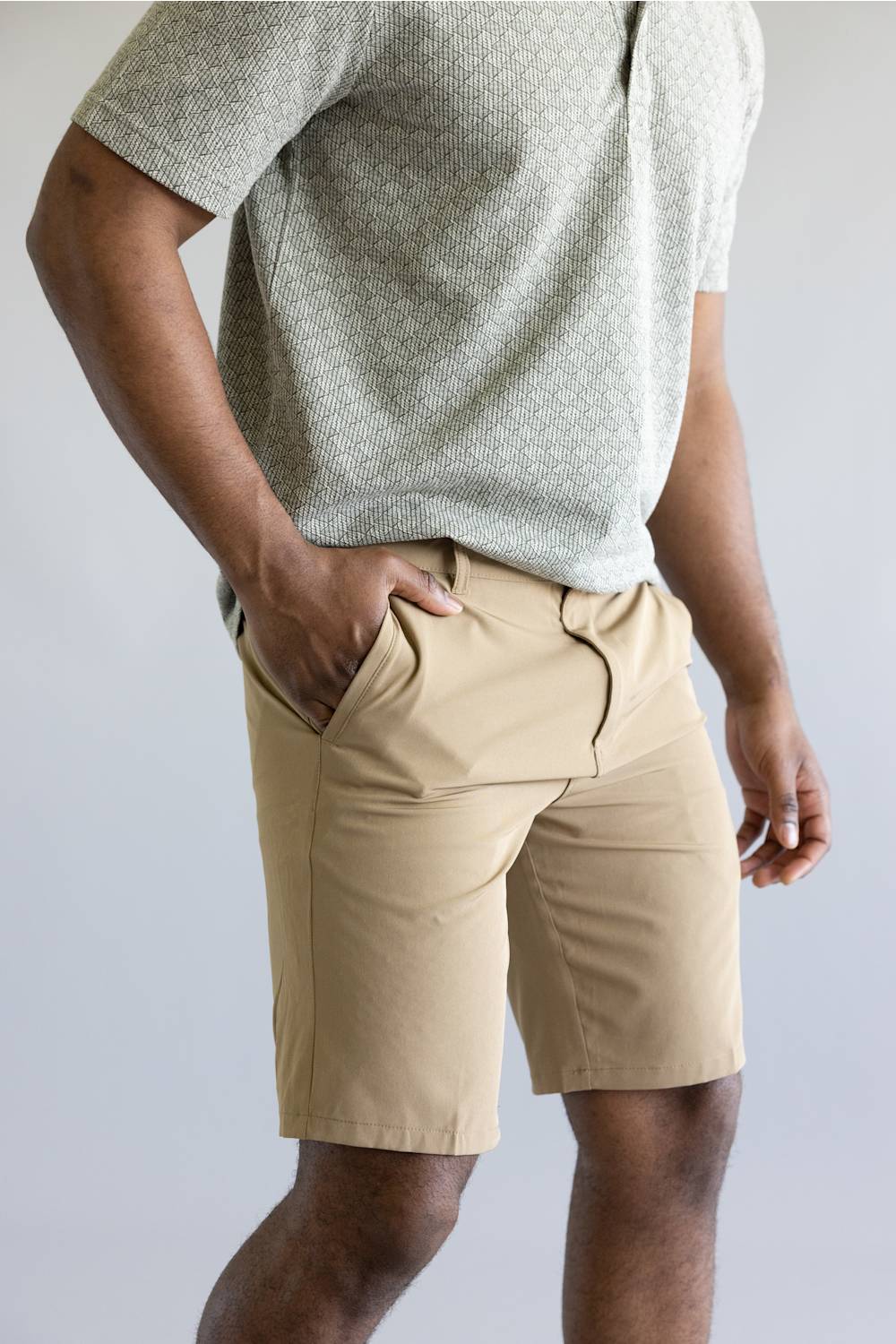 1897 Original Hybrid 9” Shorts for Men in Khaki | XU9820-GL KHAKI - Image 6