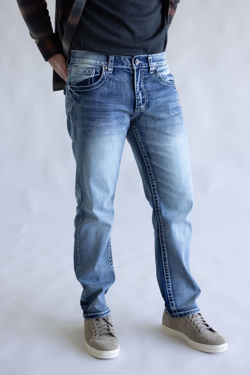 True Luck Ballen Straight Leg Jeans for Men | TL22031406 - Image 4