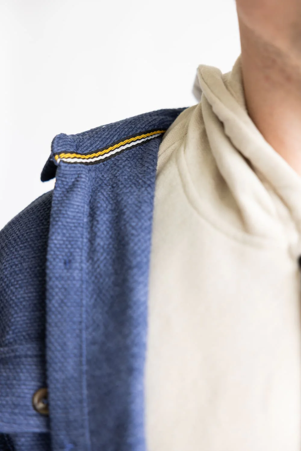 1897 Original Fleece Shirt Jacket for Men in Indigo | XT8163GL-INDIGO - Image 4