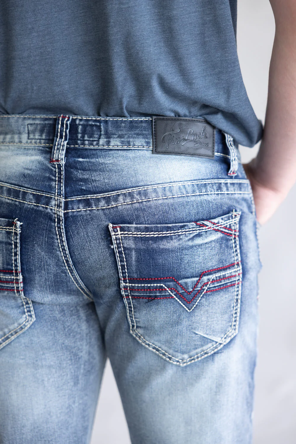 True Luck Fletcher Straight Leg Jeans for Men | TL24041501 - Image 3