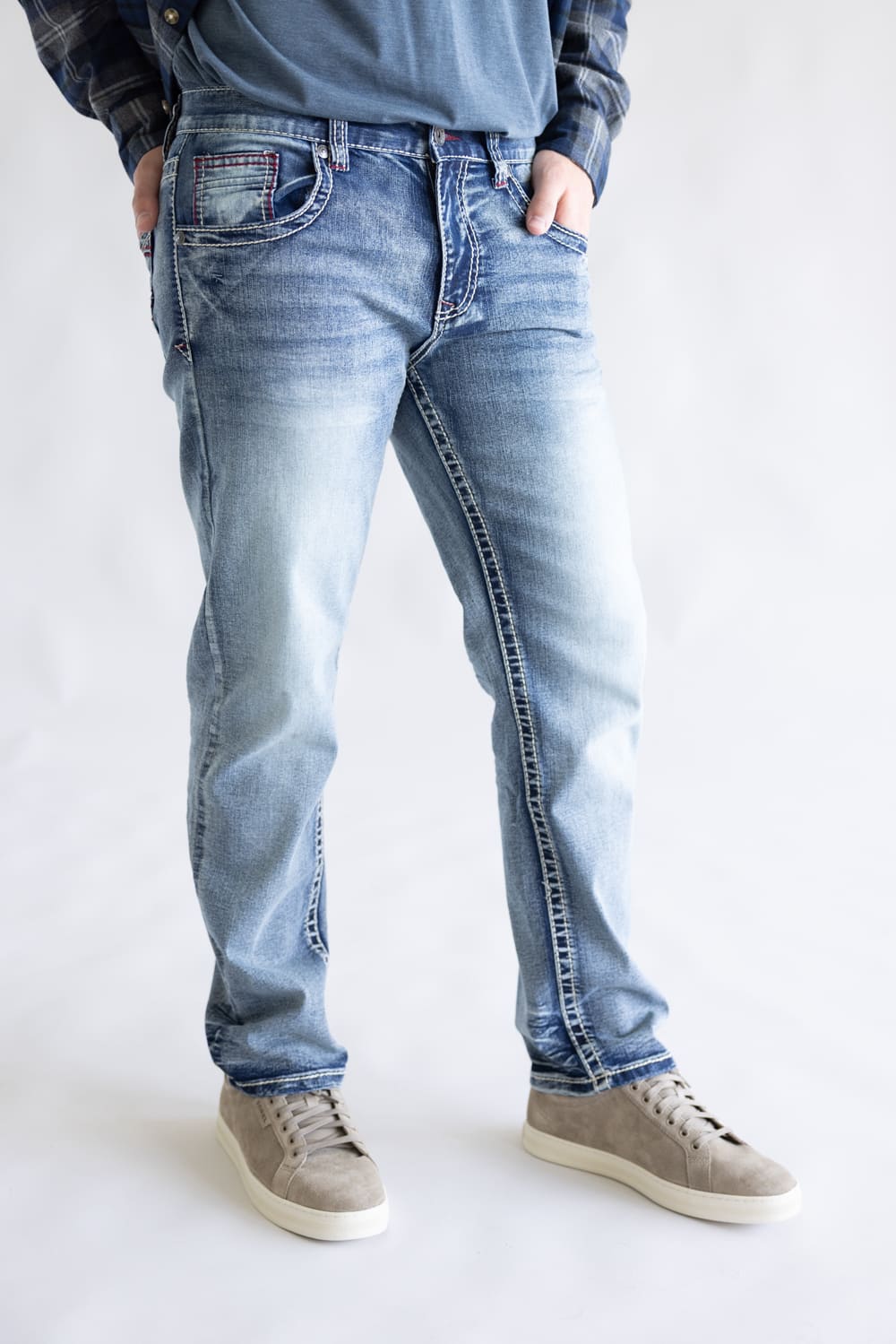 True Luck Fletcher Straight Leg Jeans for Men | TL24041501 - Image 4