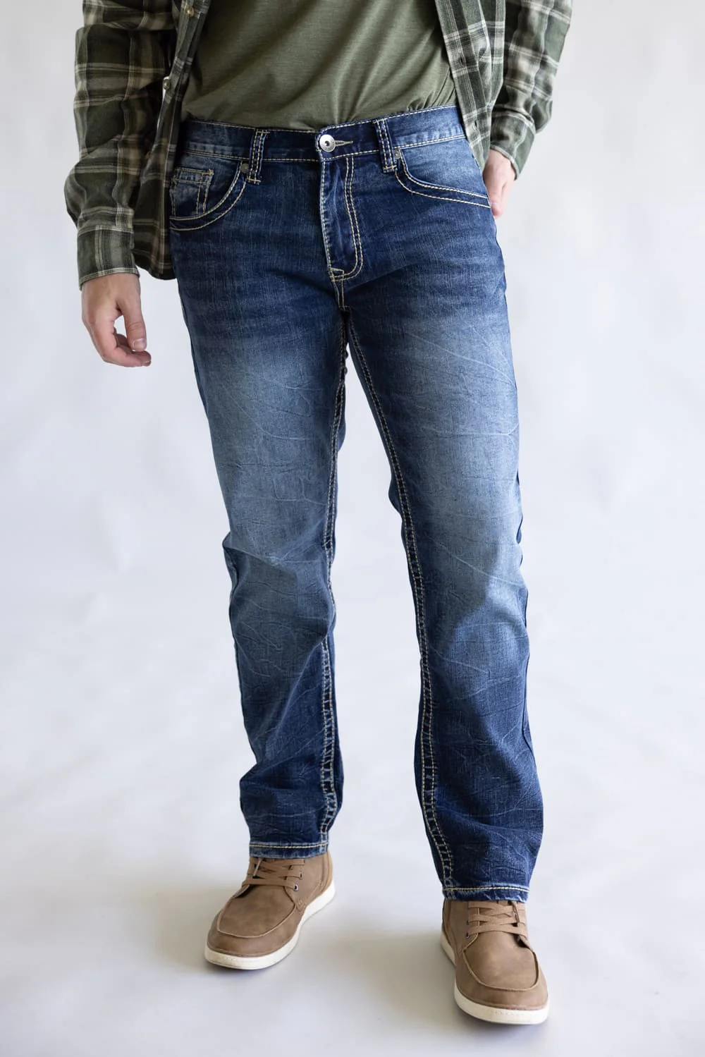 True Luck Ichiro Straight Leg Jeans for Men | TL22031604 - Image 2