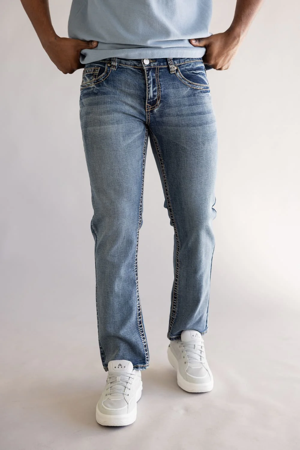 1897 Original Mike Straight Fit Jeans for Men | 2601-MIKE 1897 - Image 3