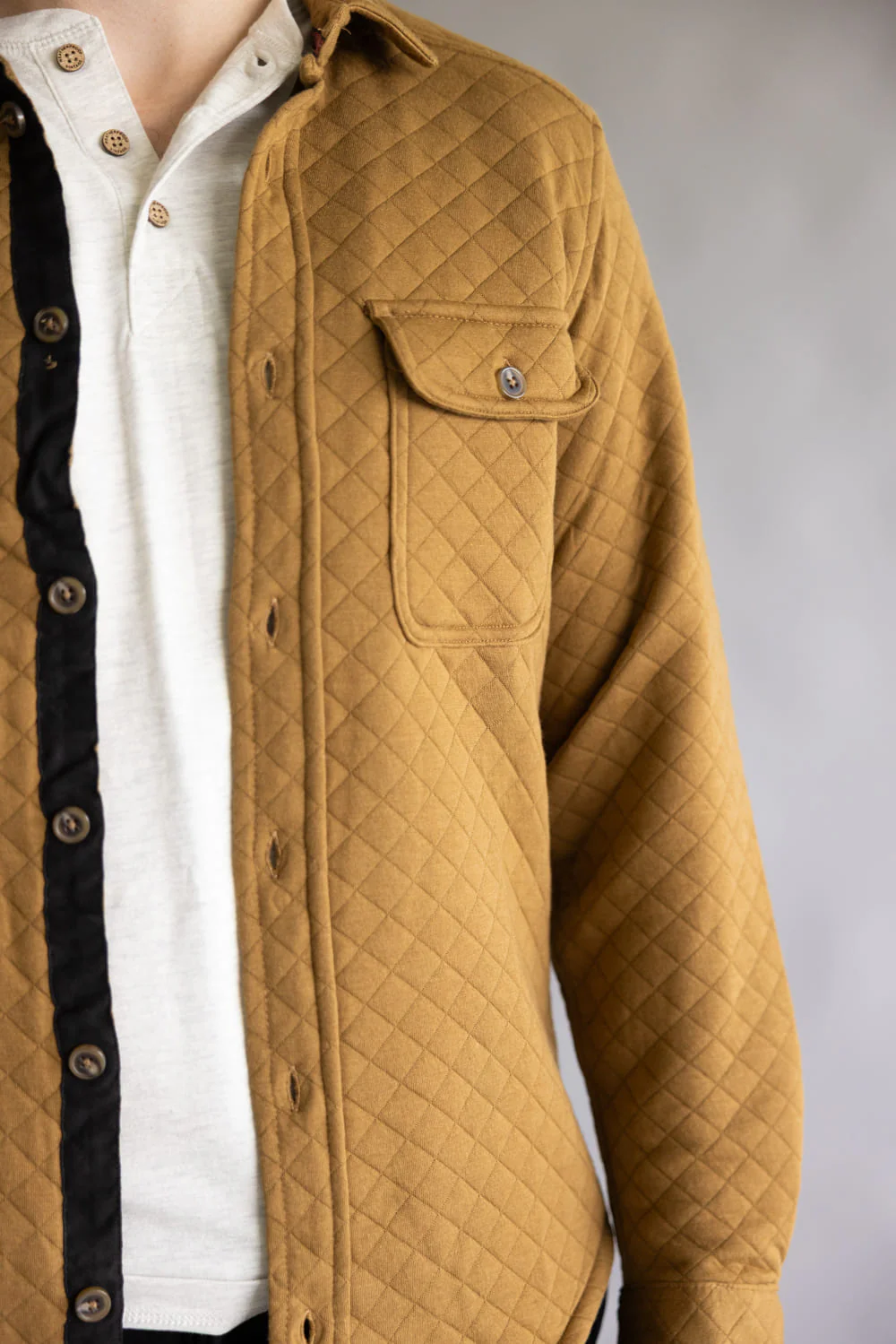 1897 Original Quilted Shirt Jacket for Men in Earth | XT8141GL-EARTH - Image 3