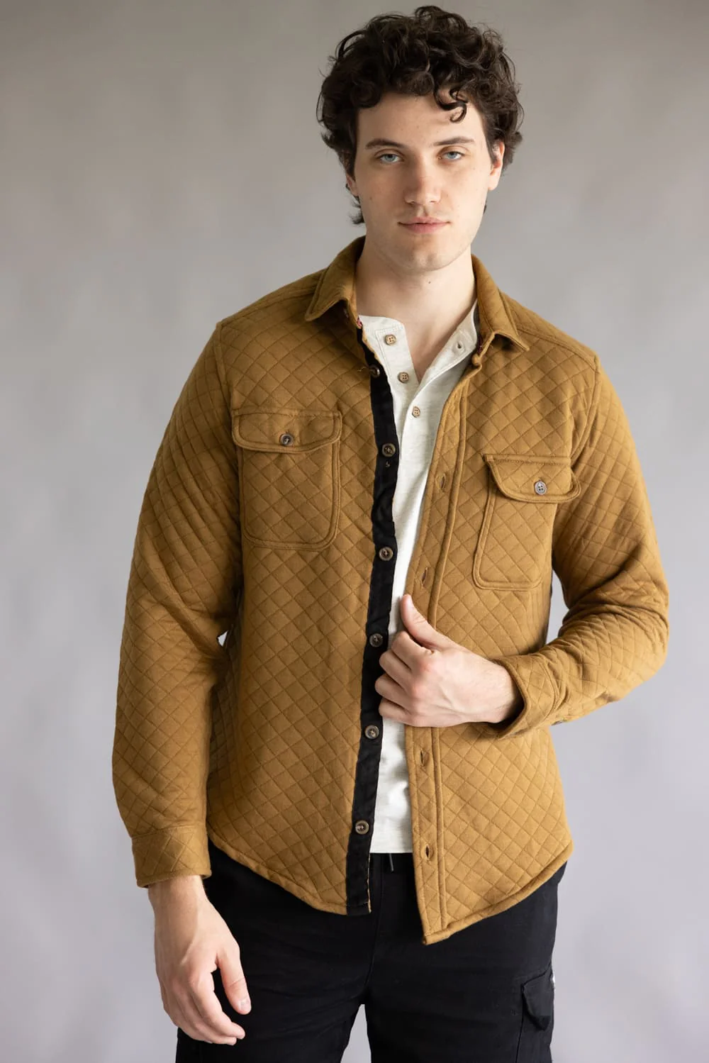 1897 Original Quilted Shirt Jacket for Men in Earth | XT8141GL-EARTH - Image 4
