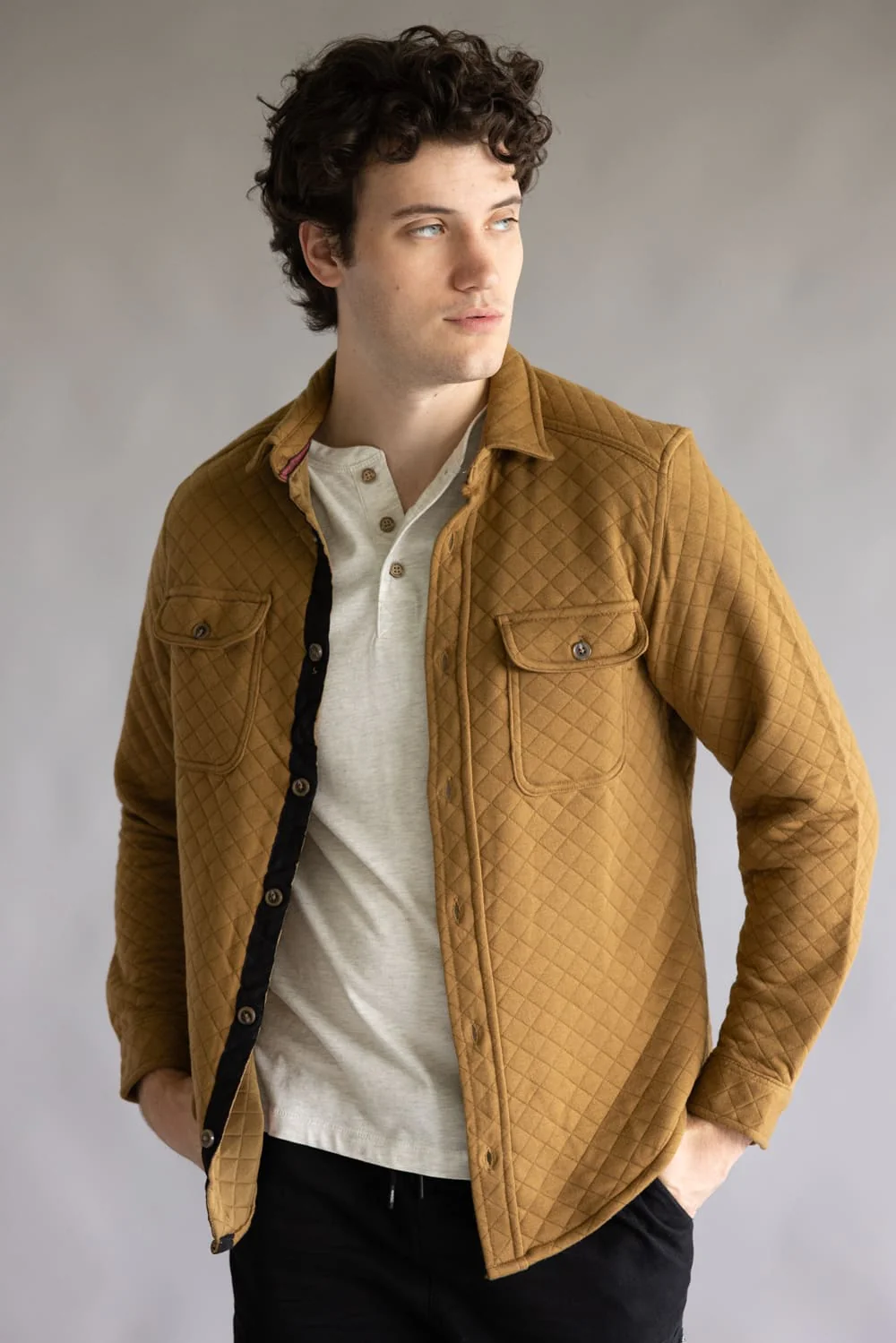 1897 Original Quilted Shirt Jacket for Men in Earth | XT8141GL-EARTH - Image 5