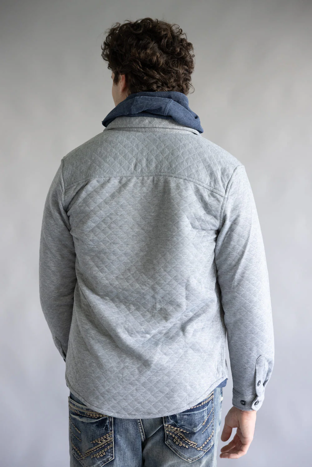 1897 Original Quilted Shirt Jacket for Men in Grey | XT8141GL-GREY - Image 2