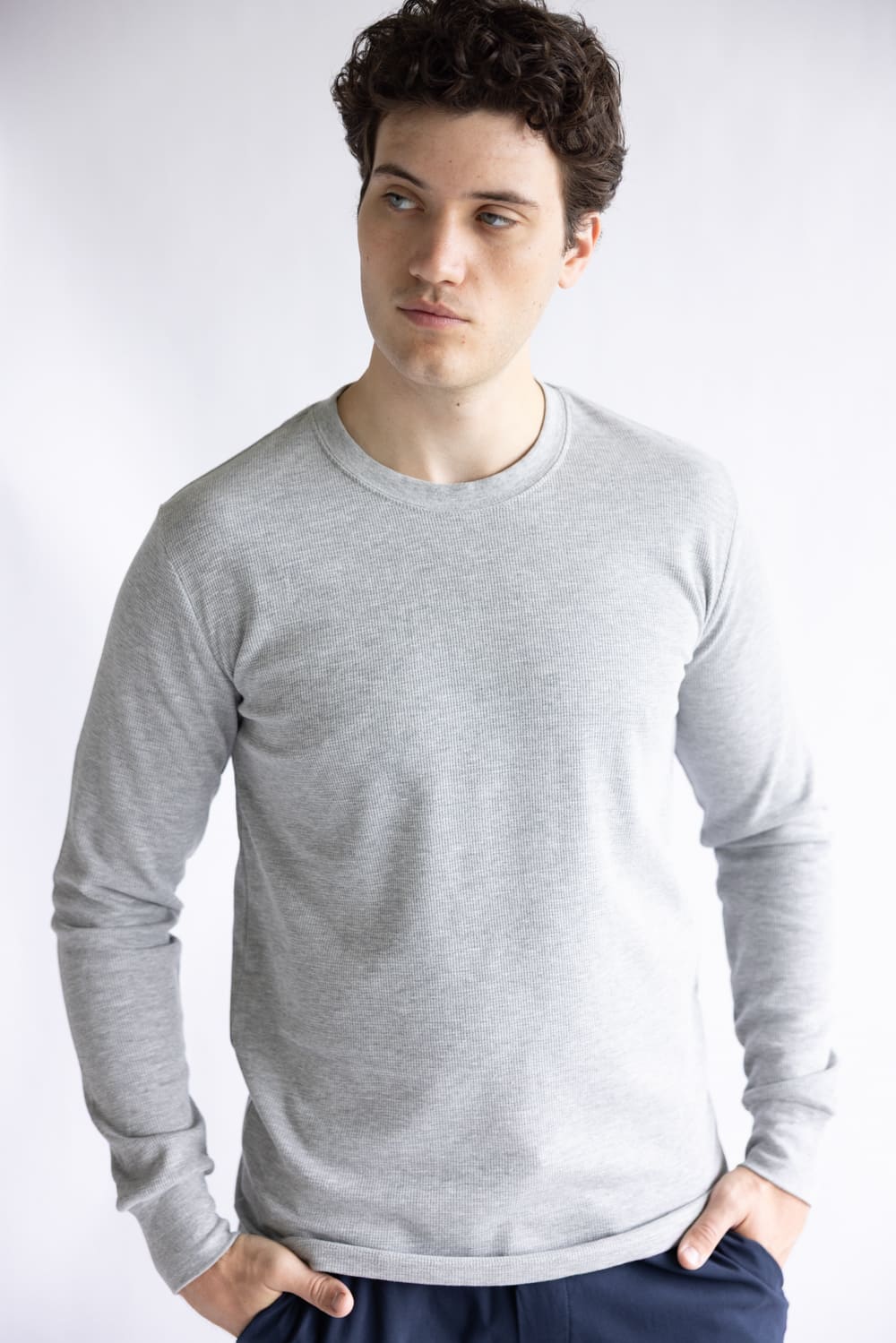 1897 Original Solid Crew Thermal Long Sleeve Shirt for Men - Image 2