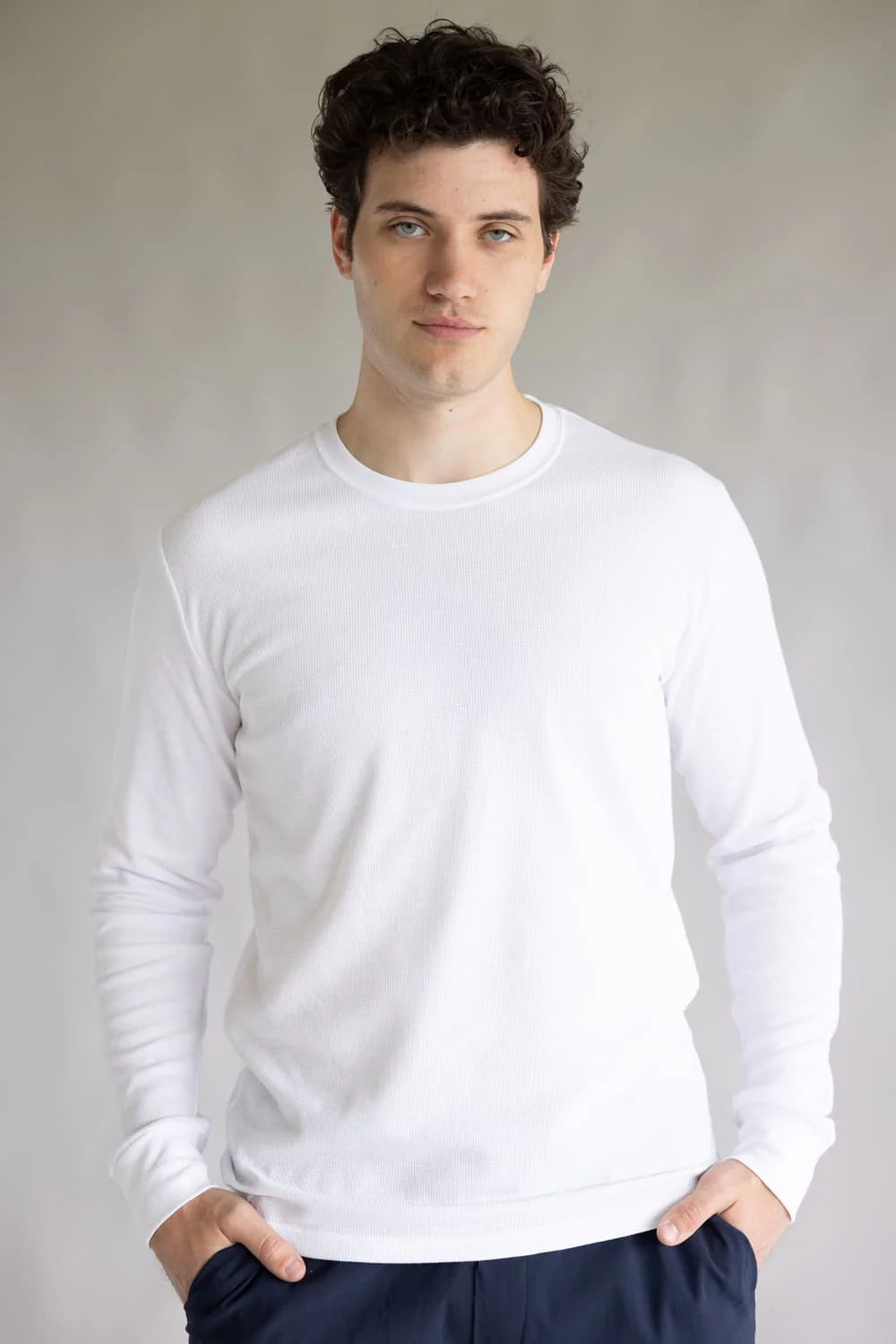 1897 Original Solid Crew Thermal Long Sleeve Shirt for Men - Image 4