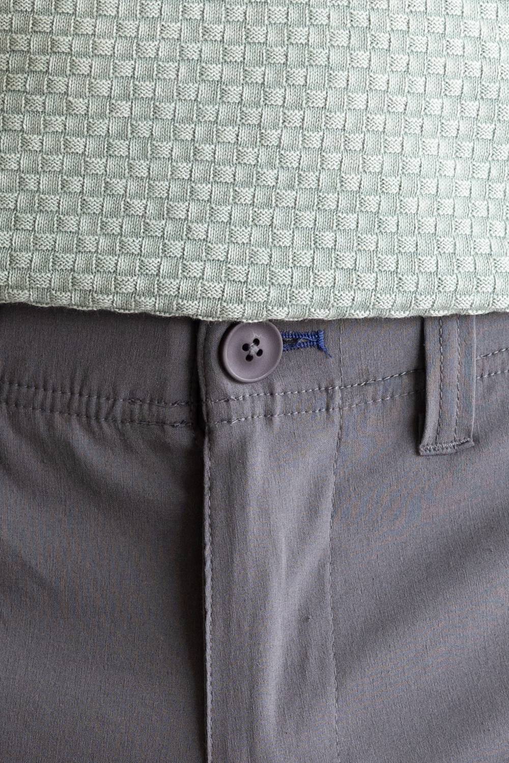 1897 Original Stretch Cotton Shorts for Men in Magnet | GS36808-MAGNET - Image 5