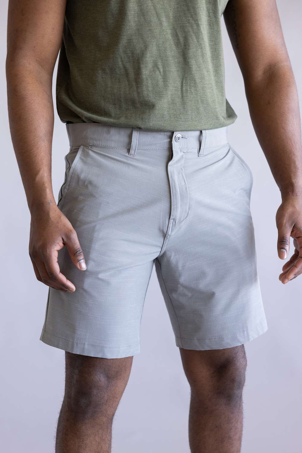 1897 Original Stretch Hybrid Shorts for Men in Grey | XU9823S-GL GREY - Image 5