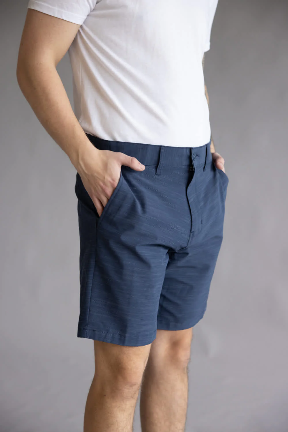 1897 Original Stretch Hybrid Shorts for Men in Indigo | XU9823S-GL INDIGO - Image 2