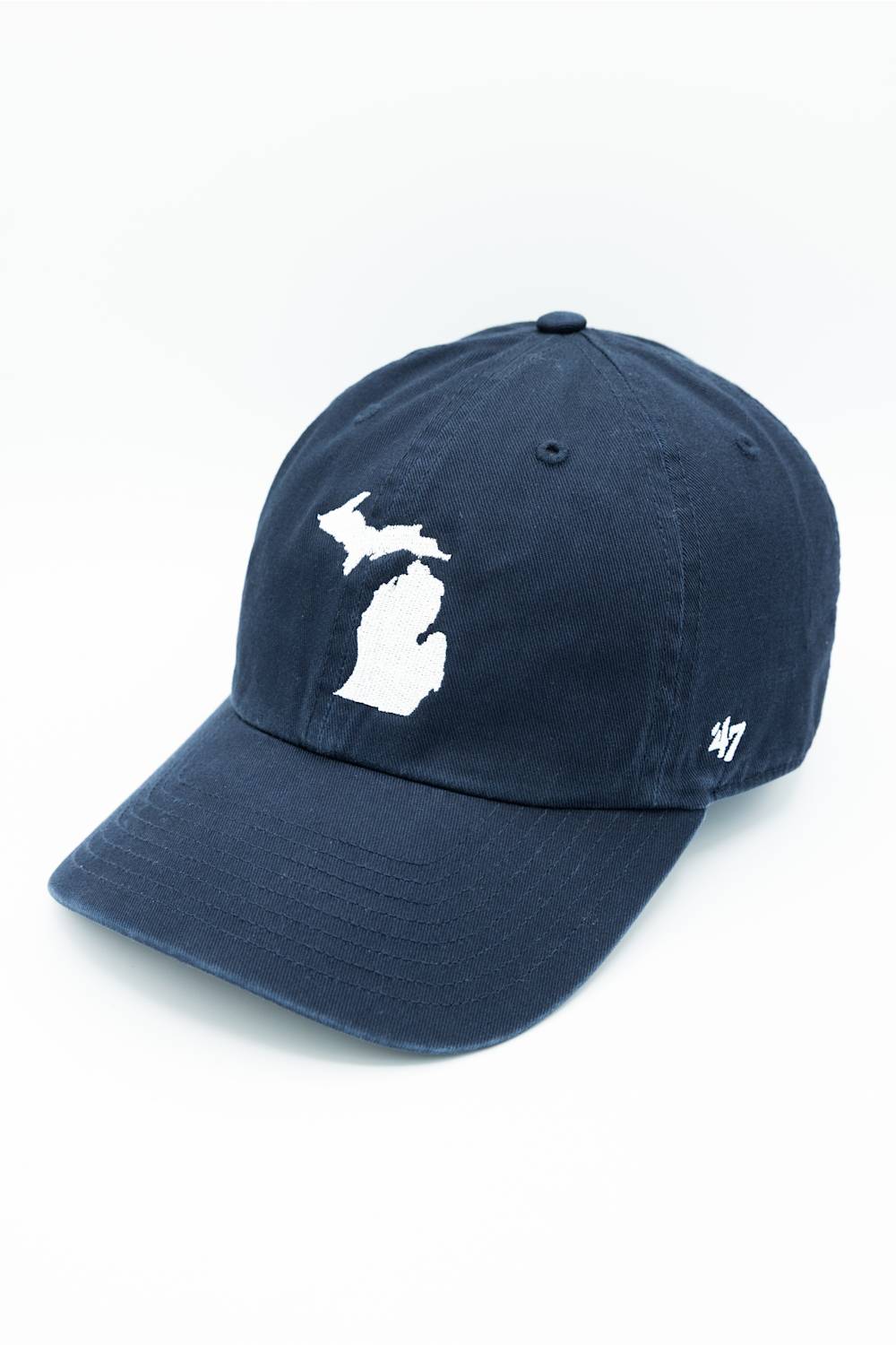 47 Michigan Icon Clean Up Hat in Navy | XST-RGW26GWSNL-NY - Image 4