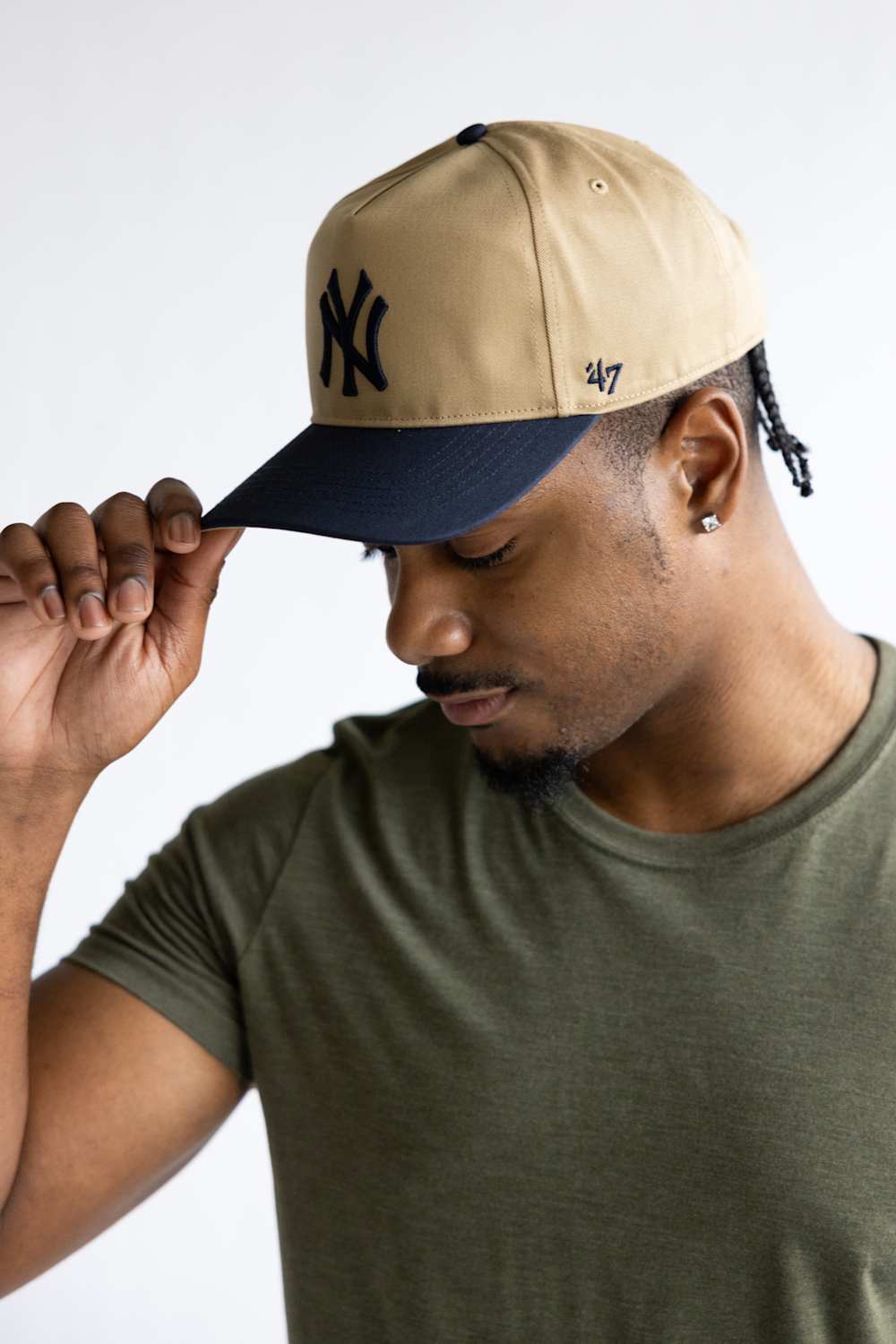 47 New York Yankees Hitch Hat in Khaki/Navy | B-FHTTT17GWP-KHB - Image 3
