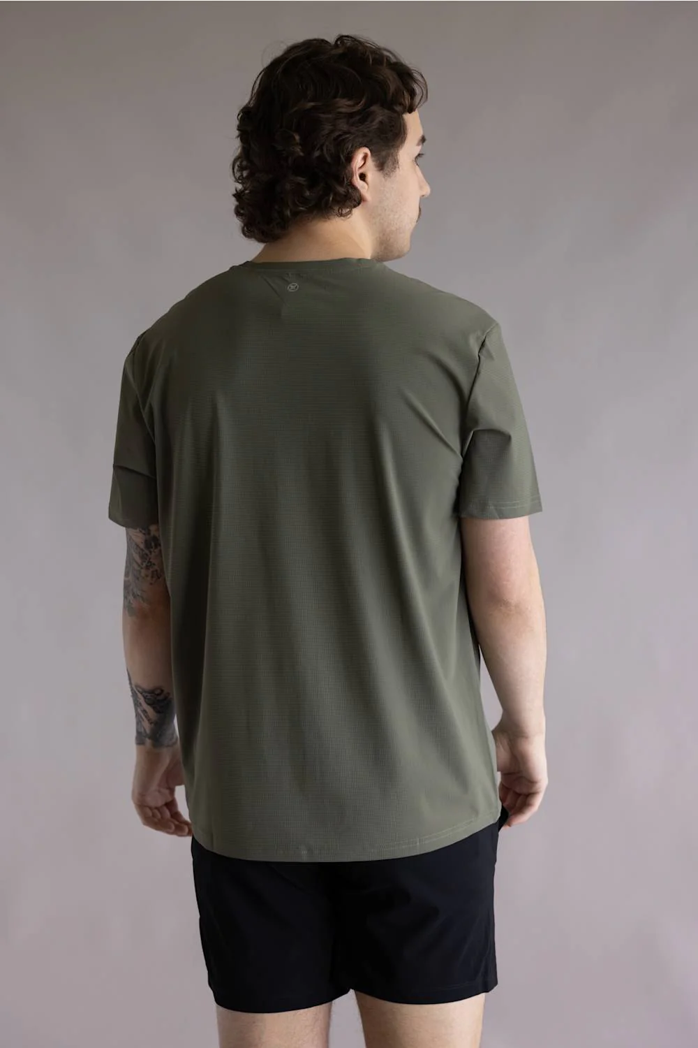 4Way Flex Track Shirt for Men in Basil | SSM18017-MULLED BASIL - Image 3